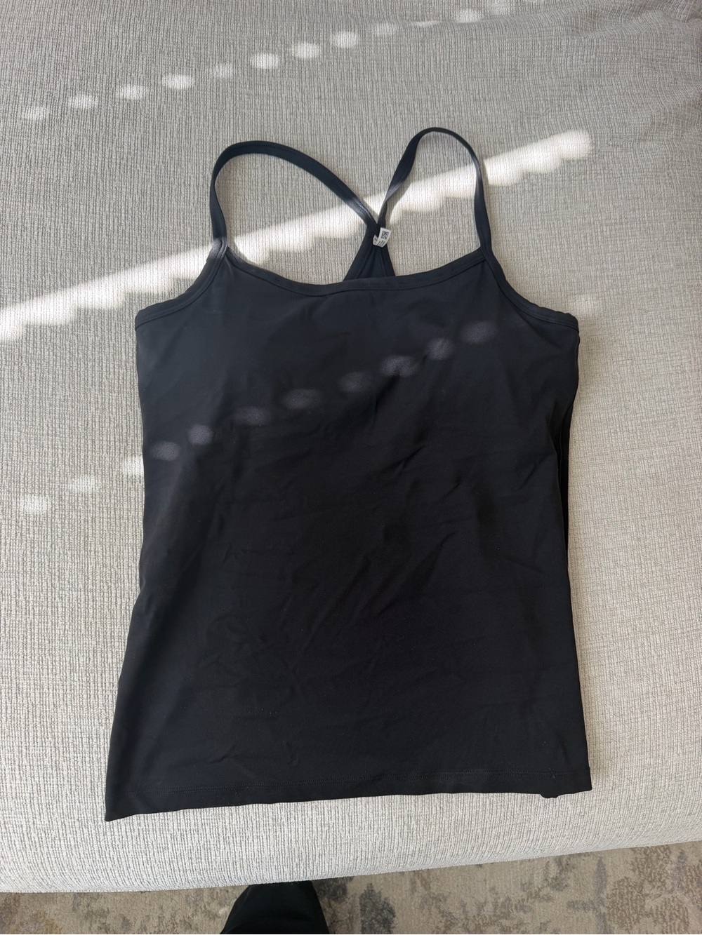 aerie Black Cross-Back Camisole Tank